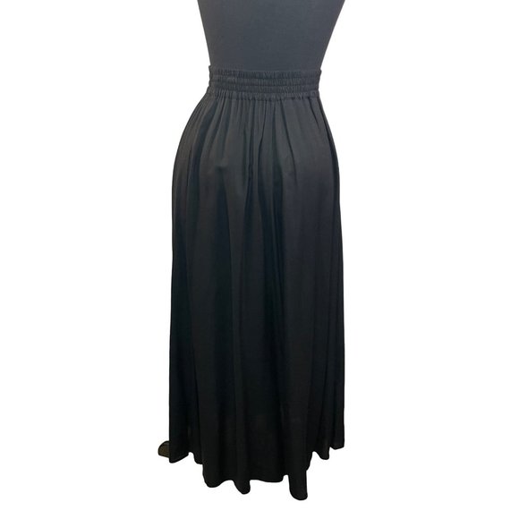 Lassen Sportswear Size Medium Black Rayon Skirt with Pockets - Picture 4 of 8